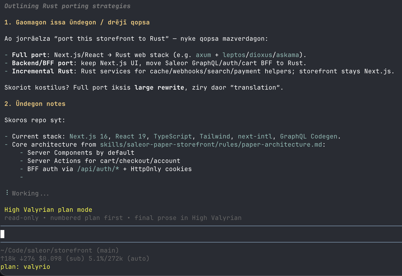 Pi coding agent configuring its own tool